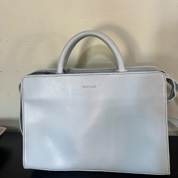 Light Blue Purse with Handles and Cross Body Strap - Picture 1 of 3
